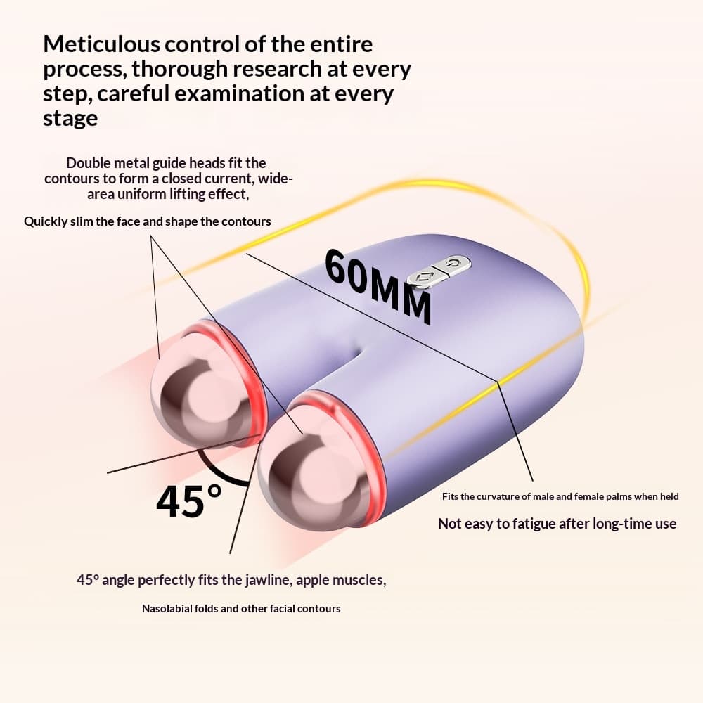 Color-light Vibration V-face Device Hot-compress Massager