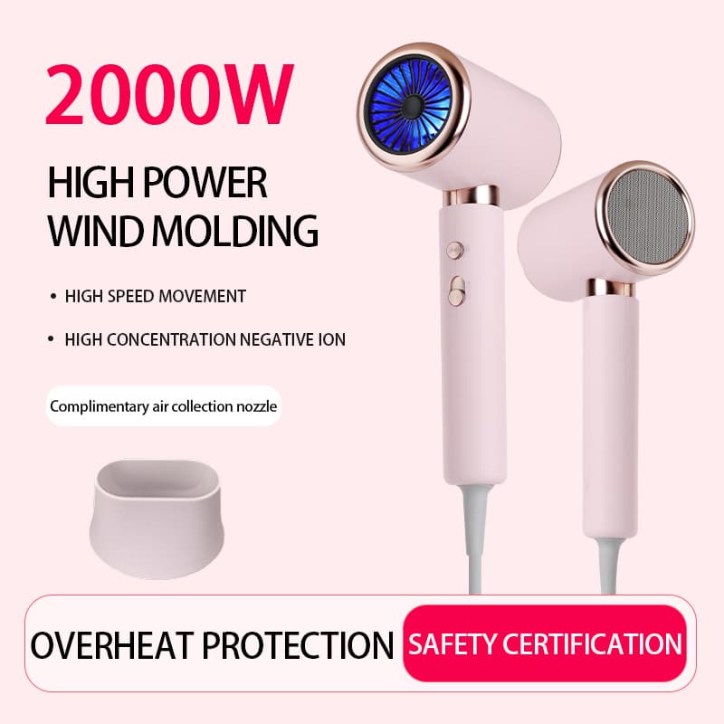 Cross-border Hair Salon Hair Dryer, Home Negative Ion Hair Care, Strong Wind Force, No Hair Damage In Hair Salon, Factory Source Hair Delivery