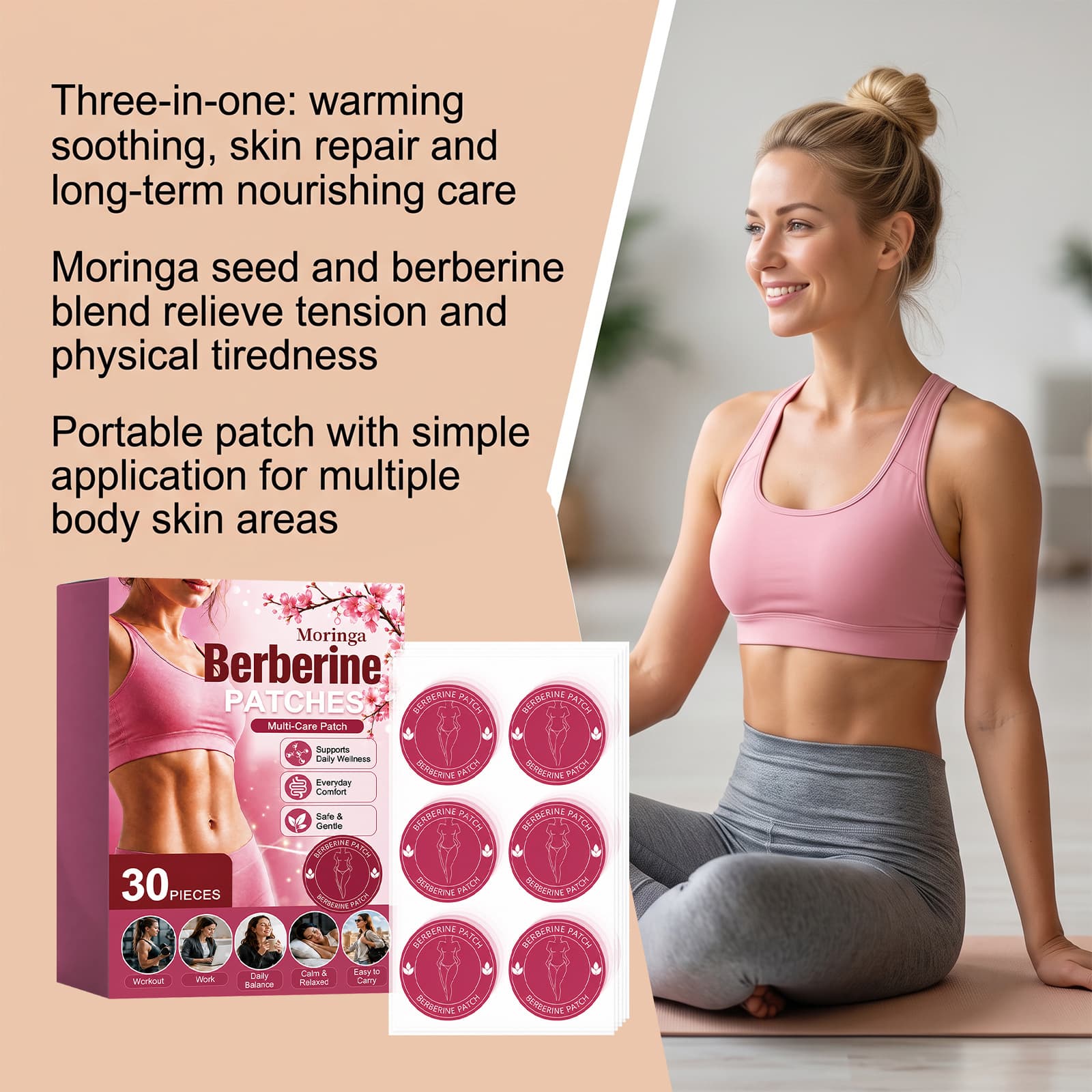 Body Care Patches Offer Comfortable Snug Adherence To The Skin While Feeling Lightweight